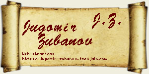 Jugomir Zubanov vizit kartica